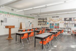 Second grade classroom