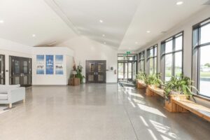 Huron School foyer