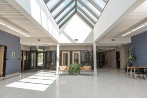 Student School lounge and entrance