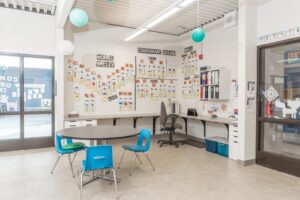 Student services room with phonetics